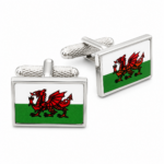 flag of wales cufflinks