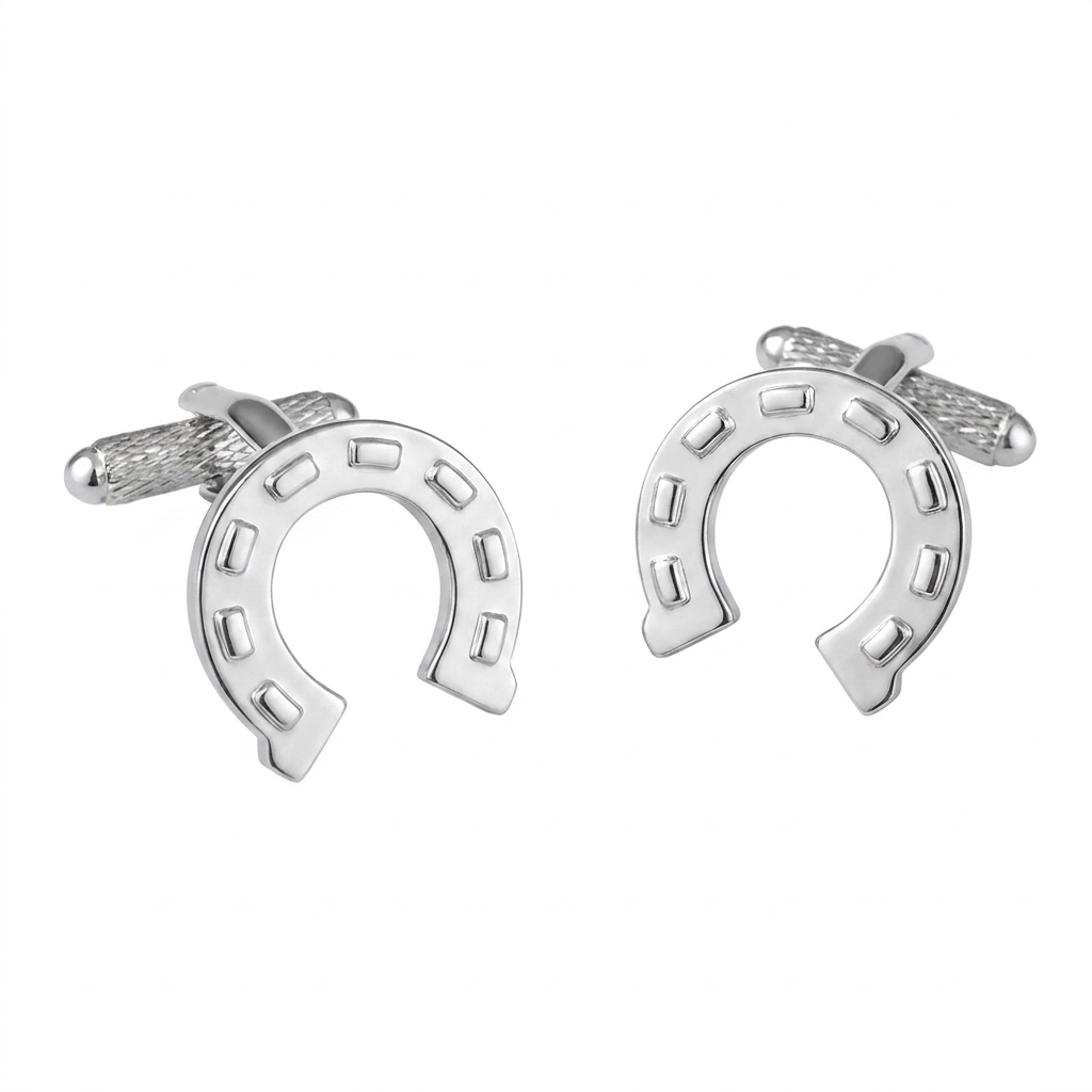 ck35-image-0 Horse Shoe Cufflinks - Image 1
