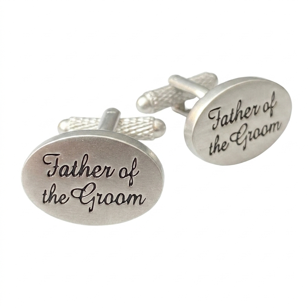 ck533-image-0 Father of the Groom Cufflinks - Image 1