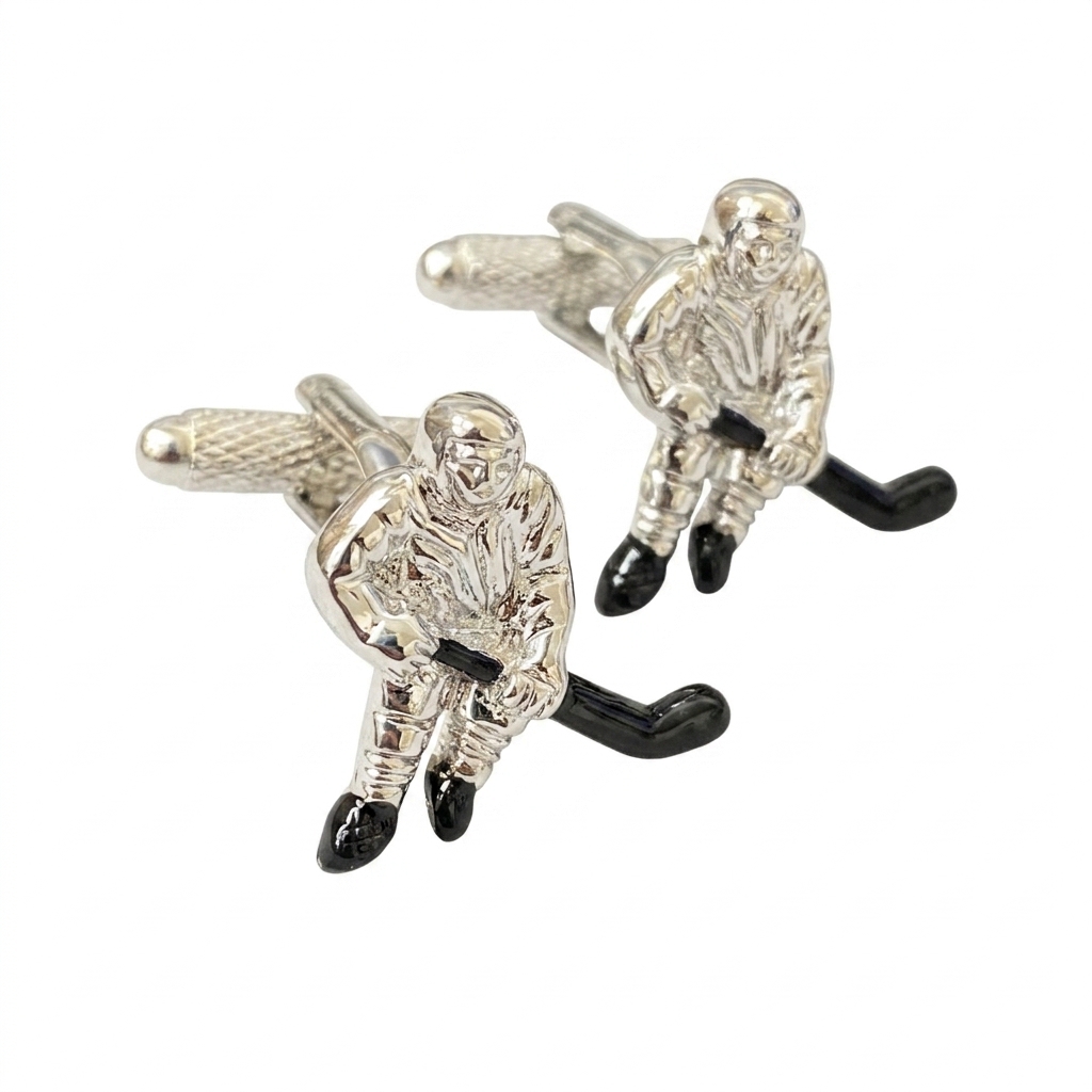 ck582-image-0 Hockey Cufflinks - Image 1