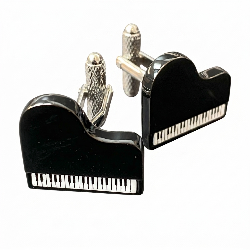 ck610-image-0 Grand Piano Cufflinks - Image 1