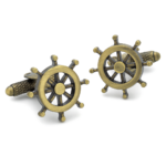ship's wheel cufflinks
