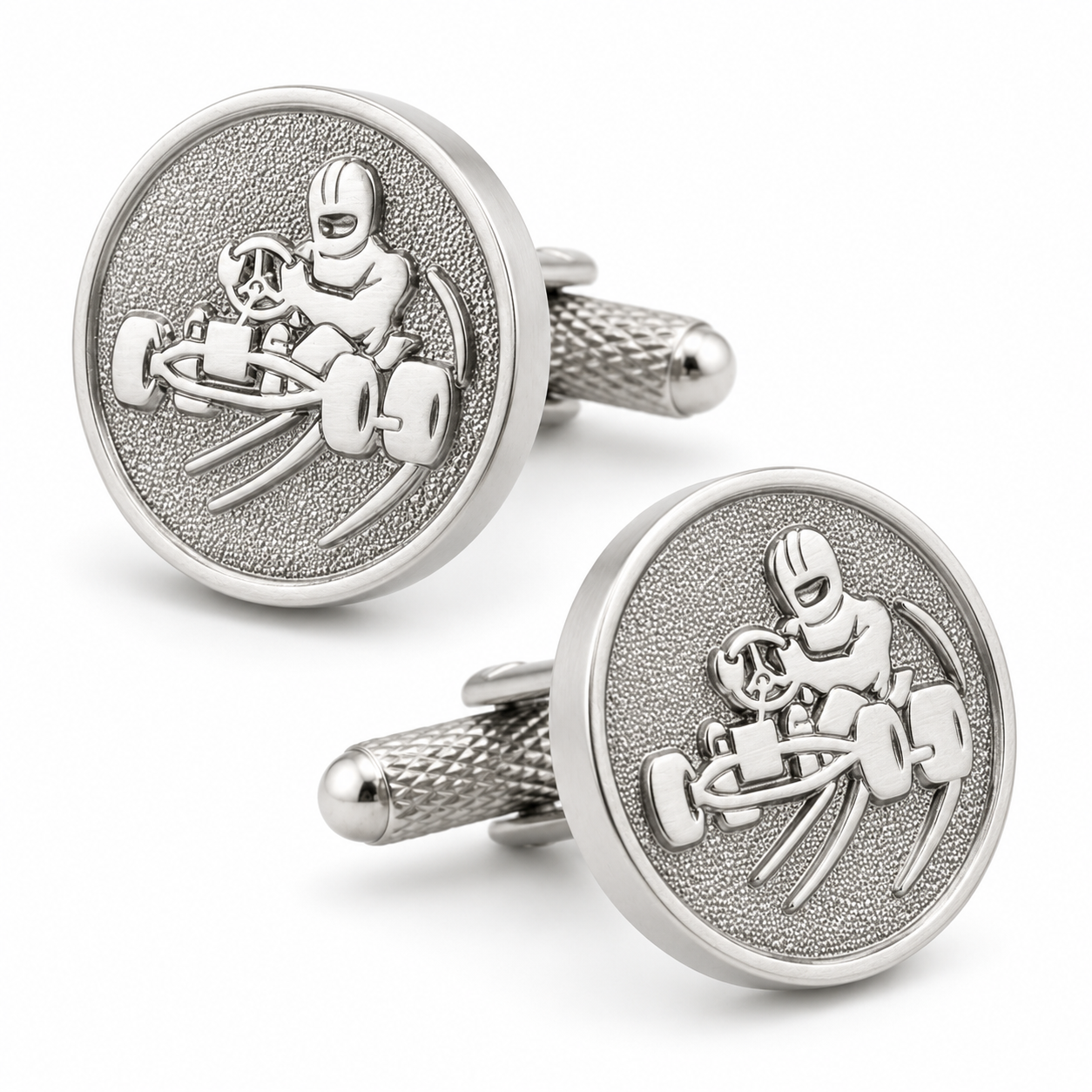 CK764 Go Karting Cufflinks - Image 1
