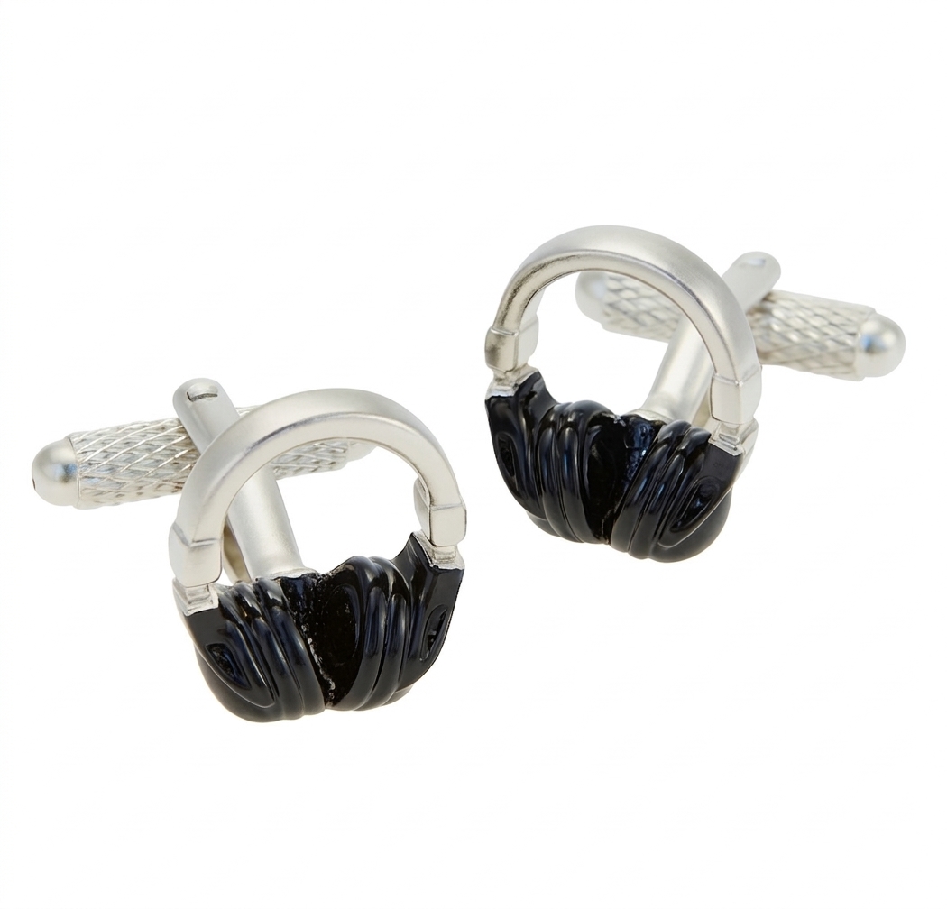 ck614-image-0 Headphones Cufflinks - Image 1