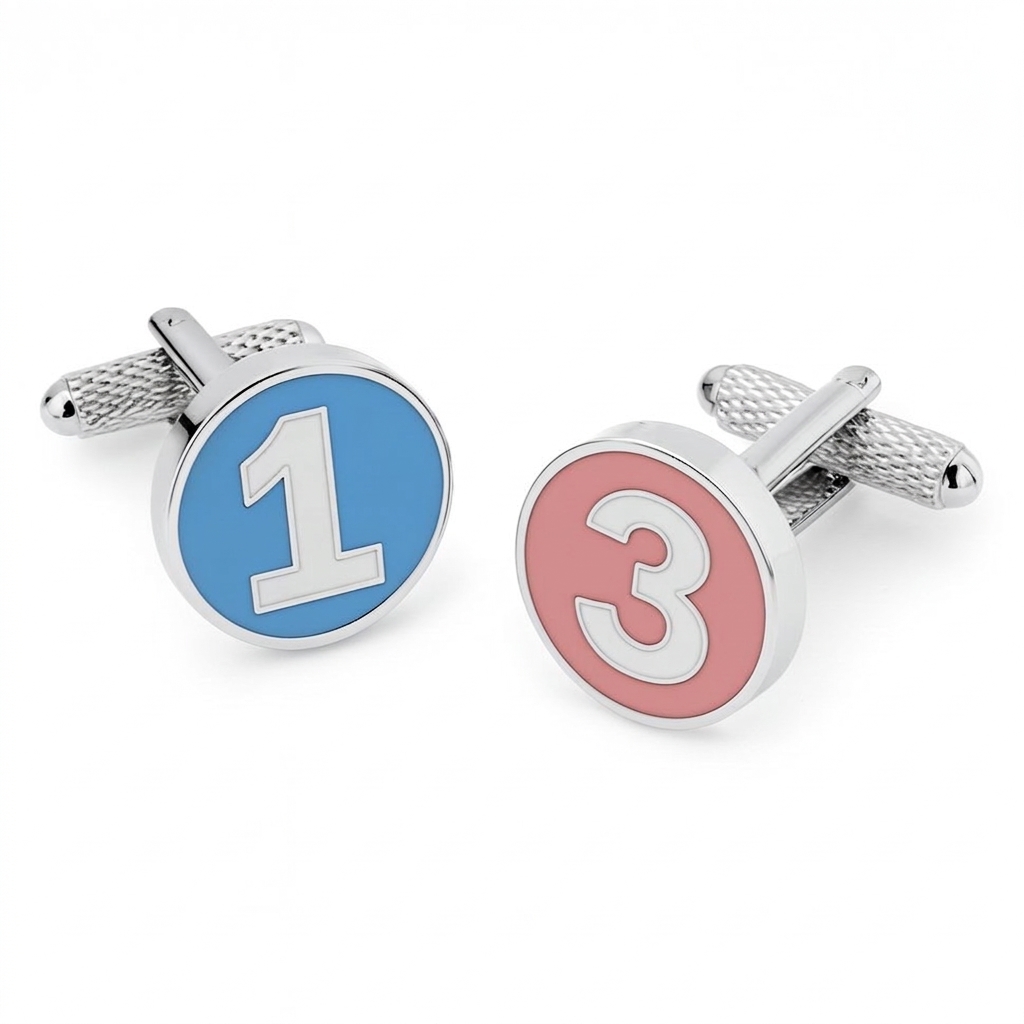 ck639-image-0 Polo Numbers Cufflinks - Image 1