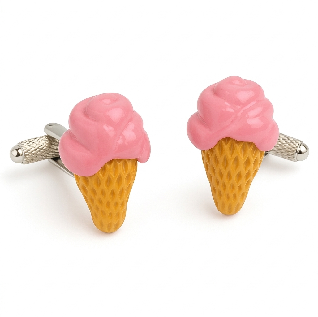 ck651-image-0 Ice Cream Cufflinks - Image 1