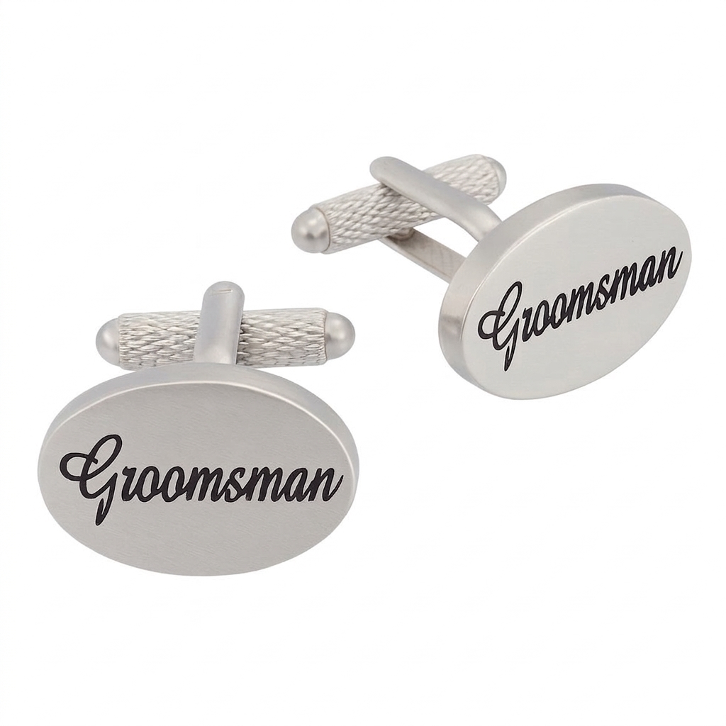 ck655-image-0 Groomsman Cufflinks - Image 1