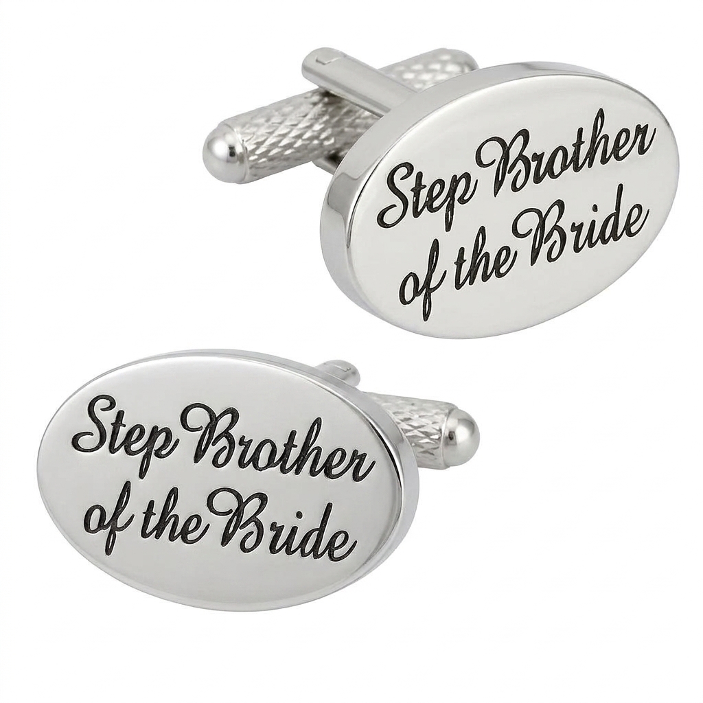 ck711-image-0 Step Brother of the Bride Cufflinks - Image 1