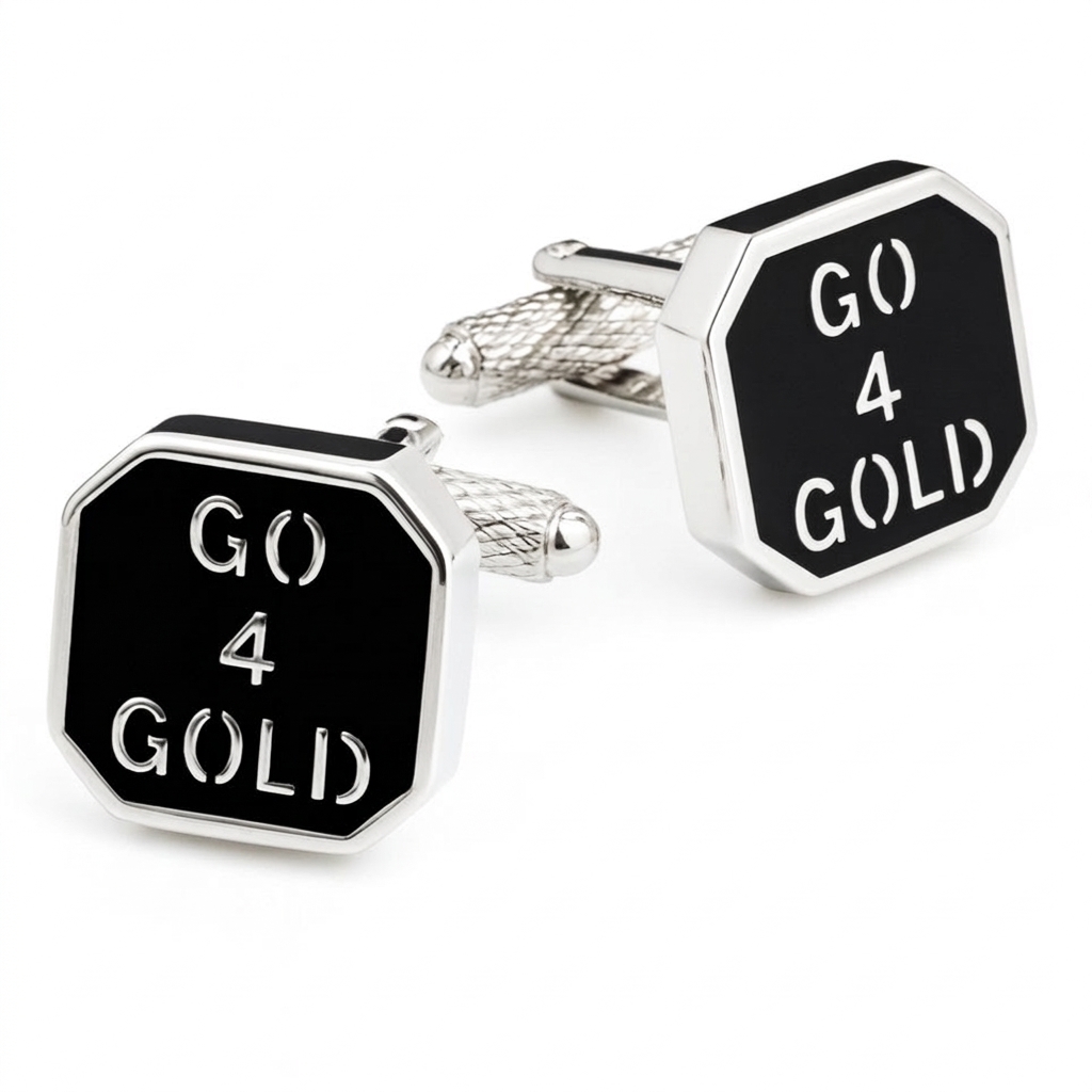 ck740-image-0 Go 4 Gold Cufflinks - Image 1