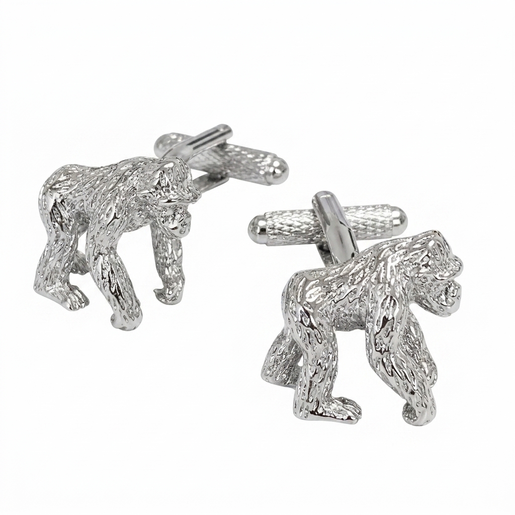 ck784-image-0 Gorilla Cufflinks - Image 1
