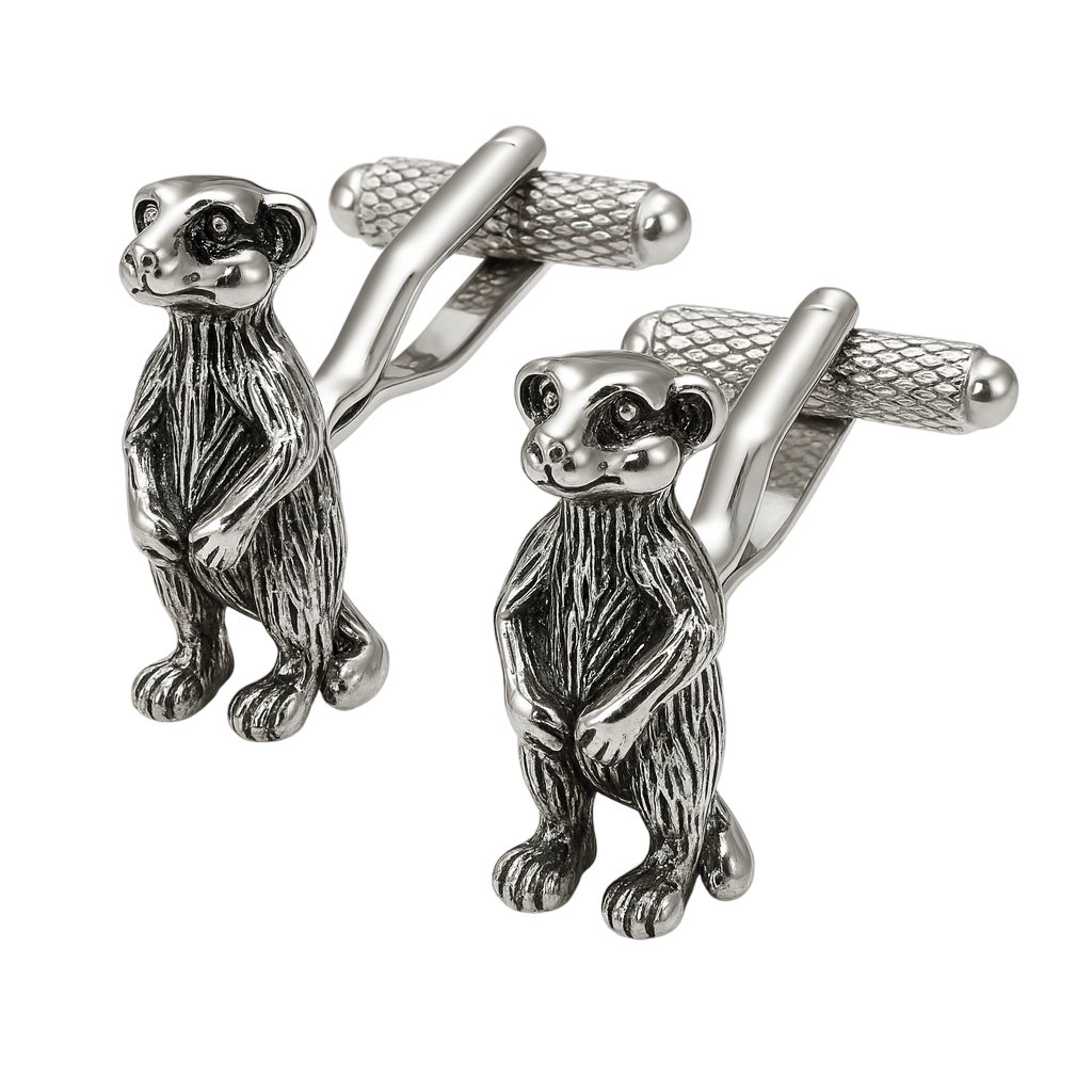 ck817-image-0 Meerkat Cufflinks - Image 1