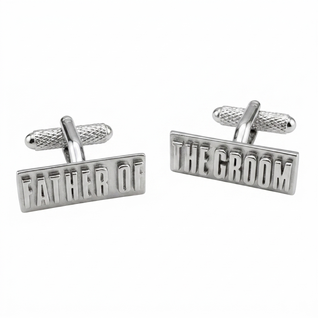 ck843-image-0 Father of the Groom Cufflinks - Image 1