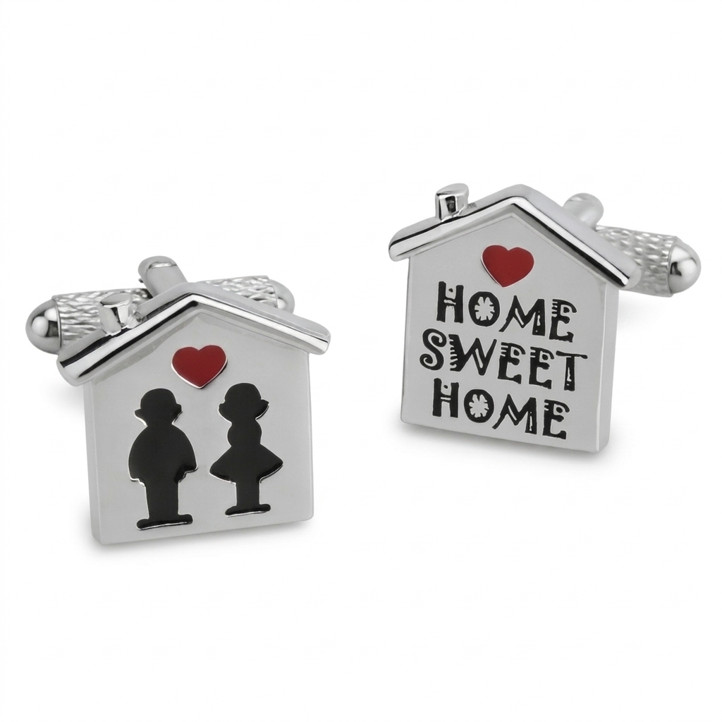 ck848-image-0 Home Sweet Home Cufflinks - Image 1