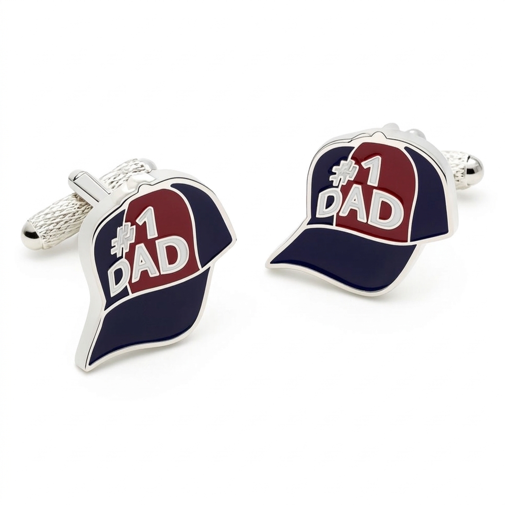 ck853-image-0 No.1 Baseball Cap Cufflinks - Image 1